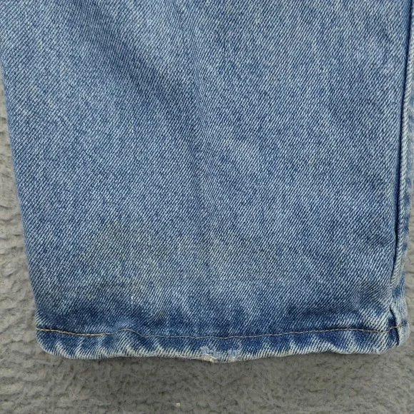 Wrangler Regular Fit Jeans Mens 36x30 (34x30) Light Wash Denim Blue - Picture 6 of 7